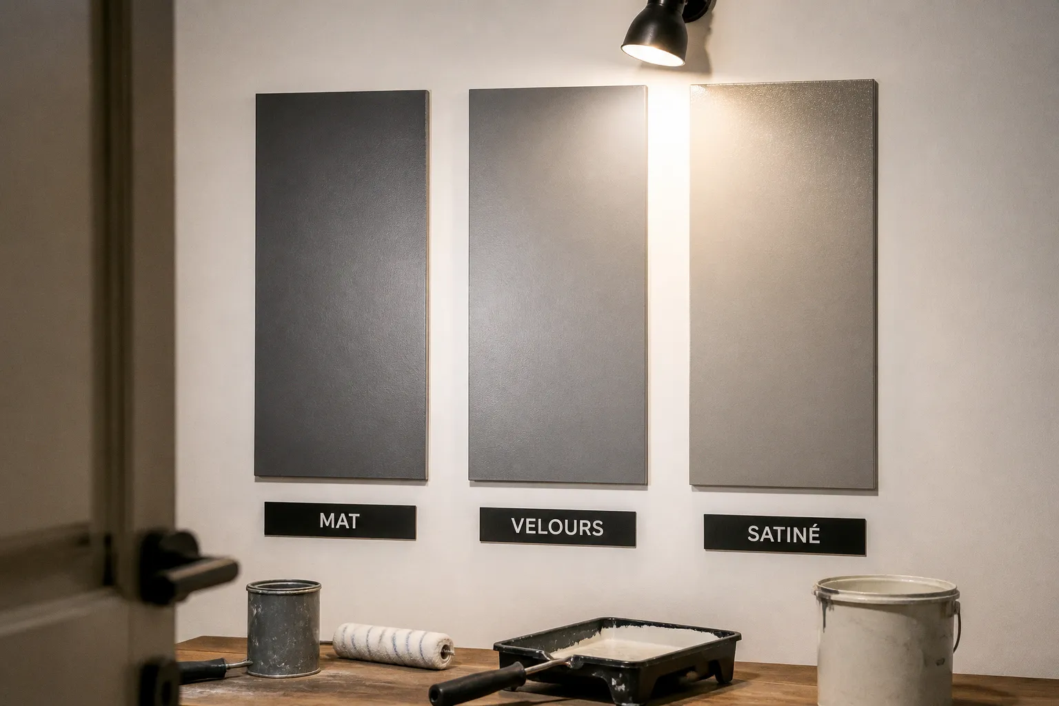Peinture mate, satinée ou velours : le banc d'essai