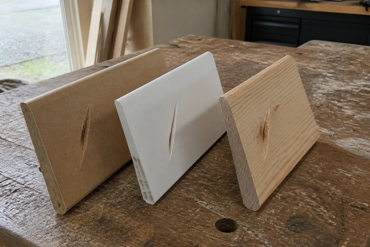 Plinthes en MDF, PVC ou bois : le test de résistance