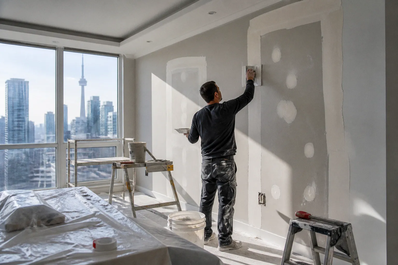Réparation de cloisons sèches : pourquoi les propriétaires torontois multiplient les travaux